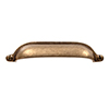 Larder Drawer Pull in Antiqued Brass