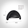 Cook's Drawer Pull in Matt Black
