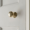 Rim Lock (Left) with Holkham Knob, Polished Brass