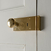 Rim Lock (Right) with Holkham Knob, Polished Brass