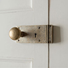 Brass Rim Lock (Right Side) in Antiqued Brass