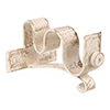 25/12mm Double Pole Centre Bracket in Old Ivory