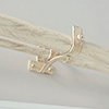 38/20mm Double Pole Centre Bracket in Old Ivory