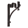 20/12mm Double Pole Standard Bracket in Matt Black