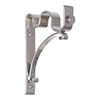 25/12mm Double Pole Standard Bracket in Mercury