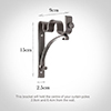 25/12mm Double Pole Standard Bracket in Polished