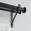 38/20mm Double Pole Standard Bracket in Matt Black