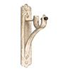 20mm Brett Standard Bracket in Old Ivory