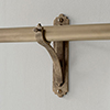 25mm Brett Standard Bracket in Antiqued Brass