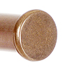 19mm Brass Button Finial in Antiqued Brass