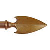 19mm Hasta Spear Finial in Antiqued Brass