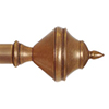 19mm Brass Empire Finial in Antiqued Brass