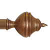 25mm Brass Empire Finial in Antiqued Brass