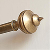 25mm Brass Empire Finial in Antiqued Brass