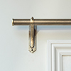 25mm Brass Pole in Antiqued Brass