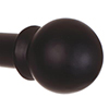 25mm Cannonball Finial in Matt Black