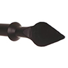 25mm Spear Finial in Matt Black