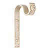 20mm Chapel Standard Bracket in Old Ivory