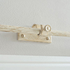 12mm Chapel Centre Bracket in Old Ivory