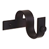 38mm Chapel Centre Bracket in Matt Black