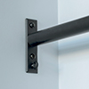 20mm Chapel Recess Bracket in Matt Black