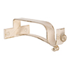 25mm Chapel Extended Centre Bracket in Old Ivory