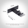 25mm Chapel Passing Bracket, Matt Black