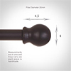 20mm Cannonball Finial in Matt Black