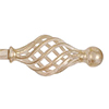 20mm Cage & Ball Finial in Old Ivory
