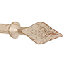 20mm Spear Finial in Old Ivory