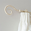 12mm Bishop's Crook Finial in Old Ivory