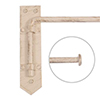12mm Button Dormer Rod in Old Ivory