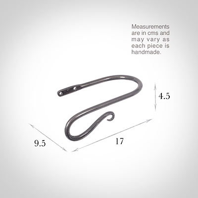 Small Shepherd's Crook Holdback (Left Side) in Polished