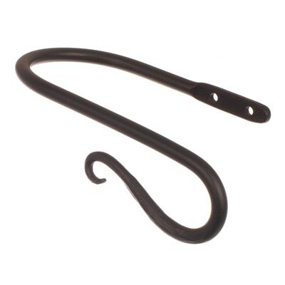 Small Shepherd's Crook Holdback (Right Side) in Matt Black