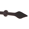 12mm Spear Finial in Matt Black