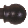 38mm Cannonball Finial in Matt Black