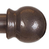 38mm Cannonball Finial in Polished