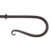 12mm Shepherd's Crook Finial in Matt Black