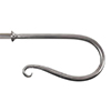 12mm Shepherd's Crook Finial in Mercury