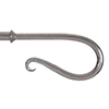 20mm Shepherd's Crook Finial in Mercury