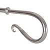 20mm Shepherd's Crook Finial in Mercury