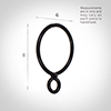 25/38mm Chunky Twist Ring in Matt Black