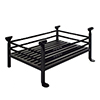 Forged Fire Grate in Matt Black