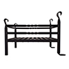 Forged Fire Grate in Matt Black