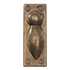 Heritage Escutcheon Plate in Antiqued Brass