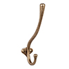 Chandler Coat Hook in Antiqued Brass