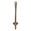 Chandler Coat Hook in Antiqued Brass