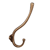 Chandler Coat Hook in Antiqued Brass