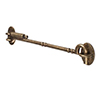 Newport Sprung Cabin Hook in Antiqued Brass