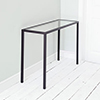 Cromer Console Table in Matt Black